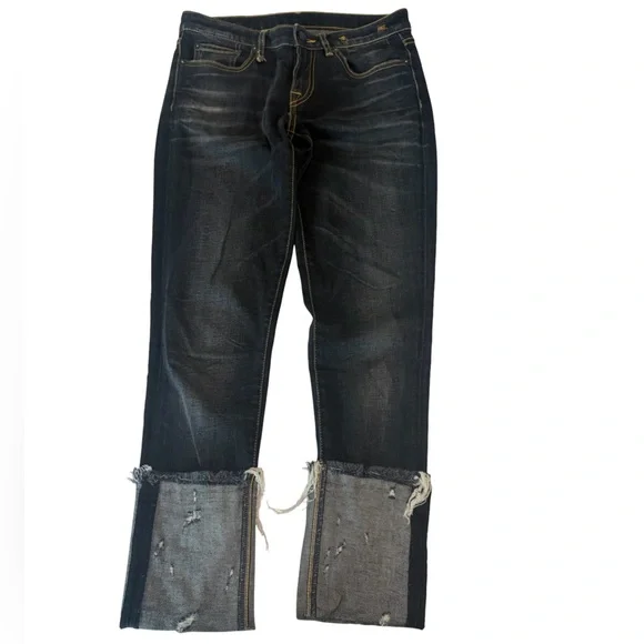 R13 Women's Dark Wash Straight-Leg Jeans - Picture 1 of 8